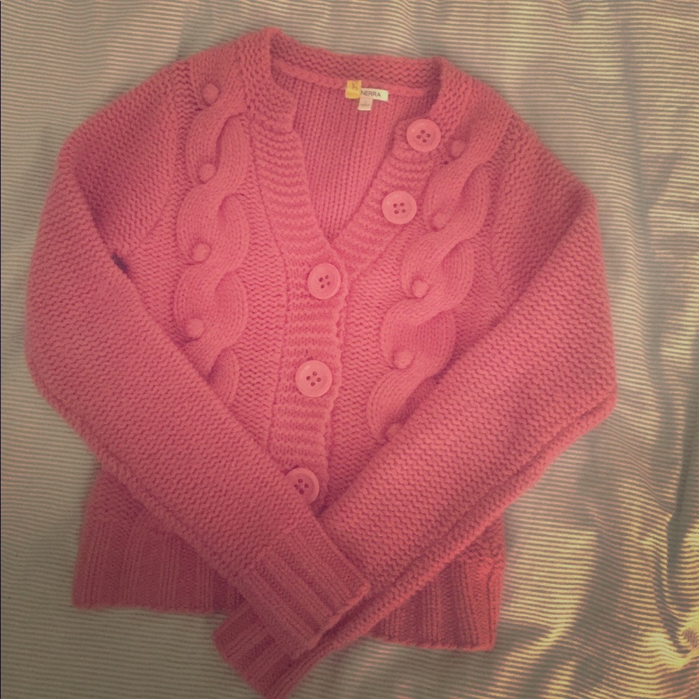 Pink wool sweater